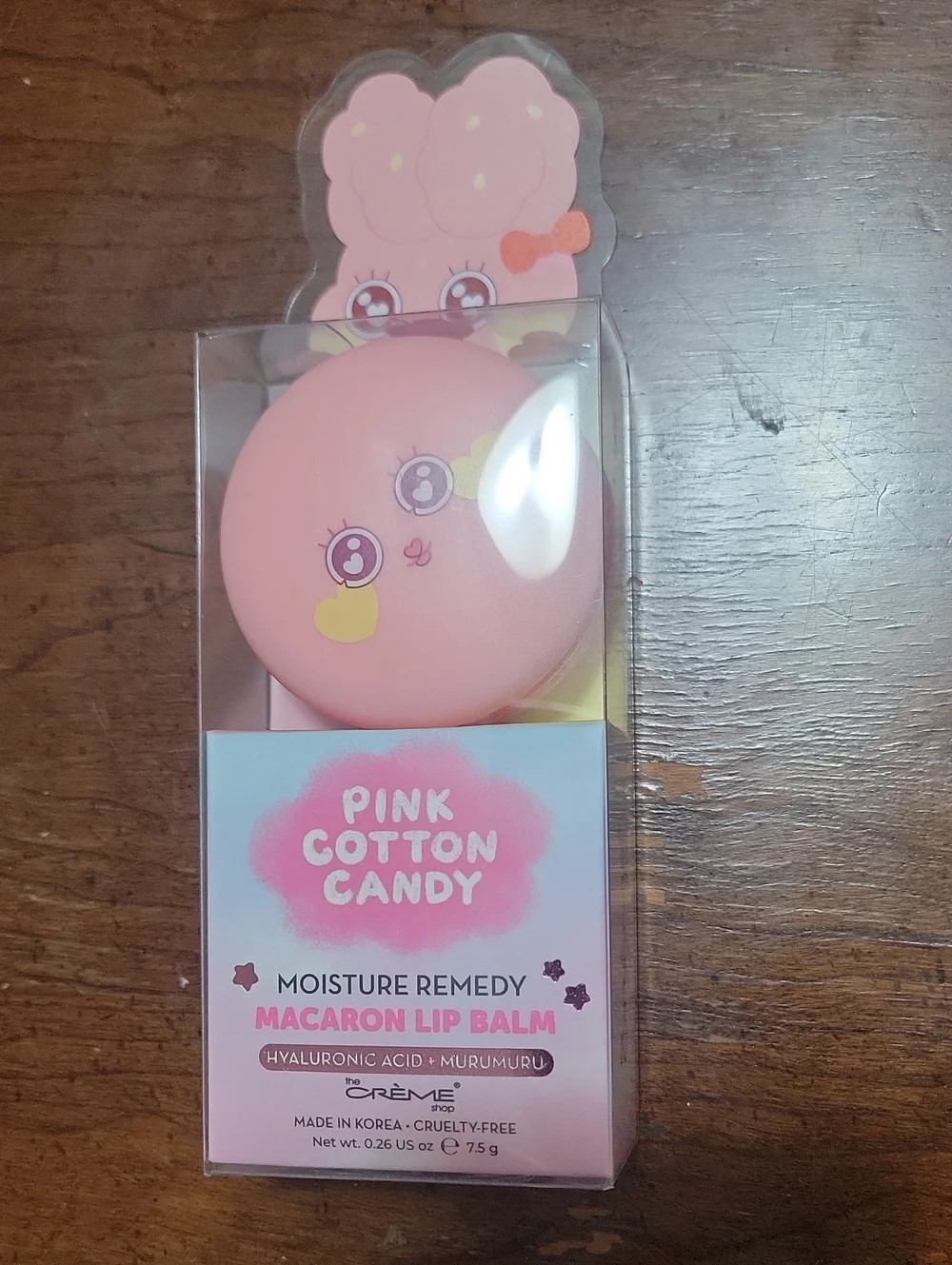 Creme shop macaron lip balm pink cotton candy